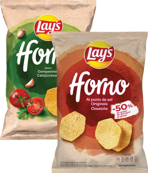 SNACKS DE BATATAS FORNO