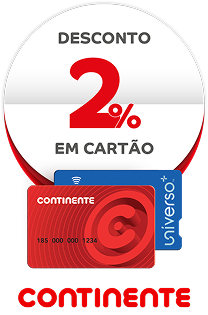 Continente Desconto 2% em cartão
