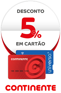 Continente Desconto 2% em cartão