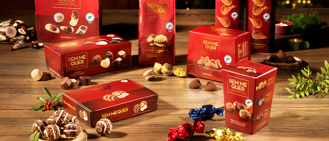 Bombons para oferecer no Natal