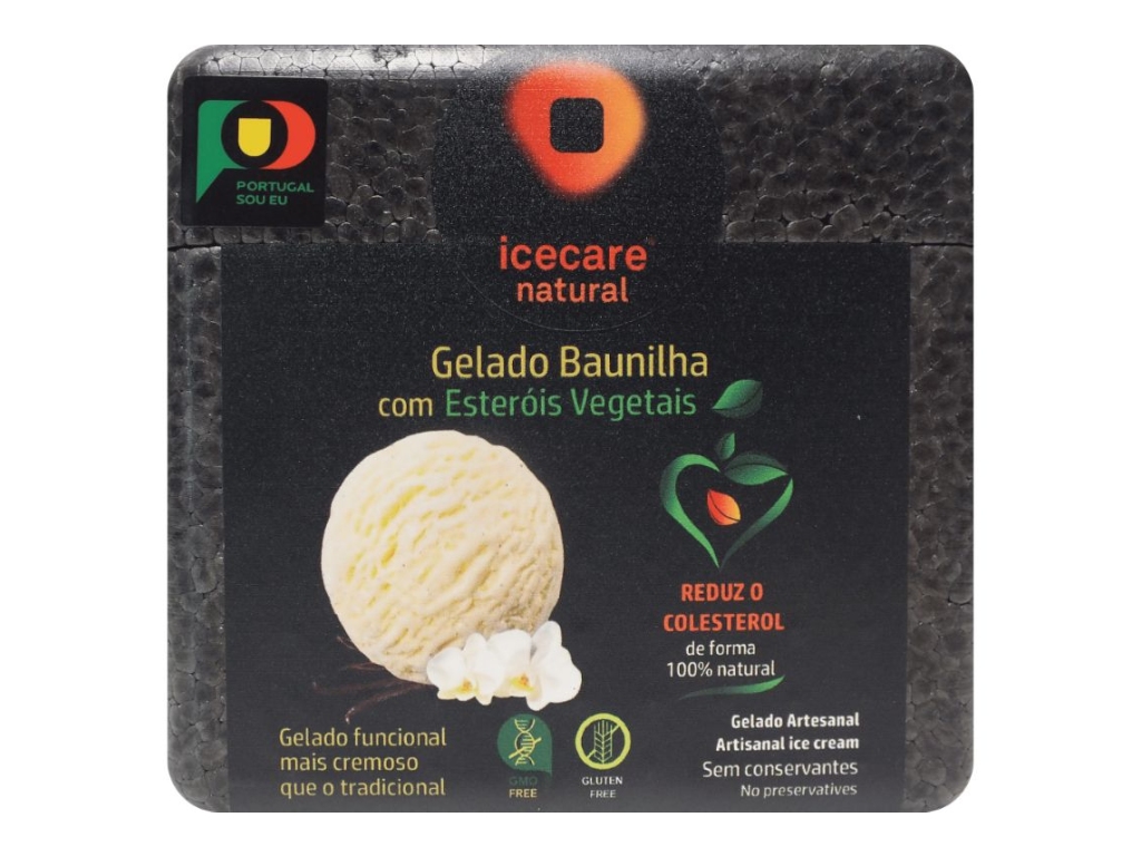 Gelado de Baunilha com Esteróis Vegetais Icecare
