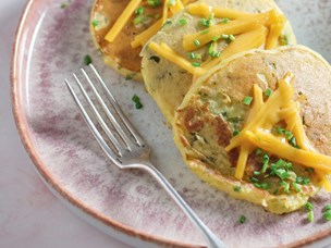 blinis de batata doce