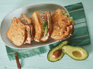 Tostas de Halloumi e Bacon