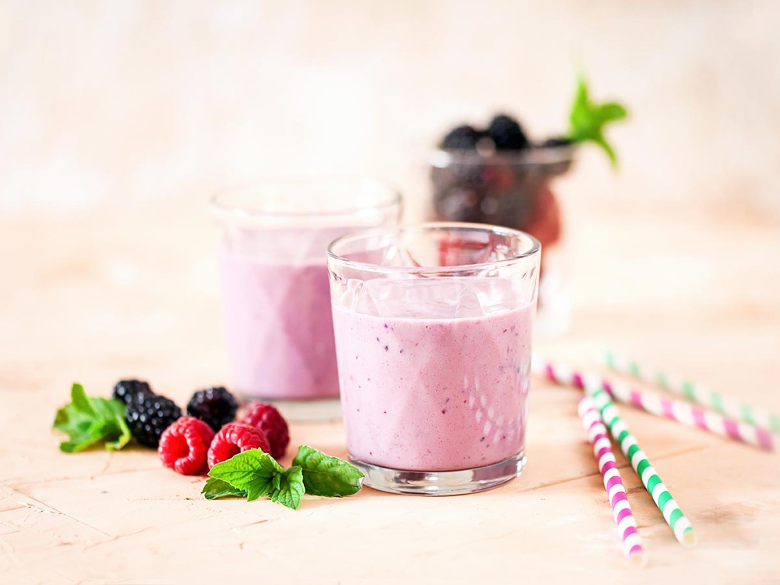 Smoothie Mirtilos e Amoras