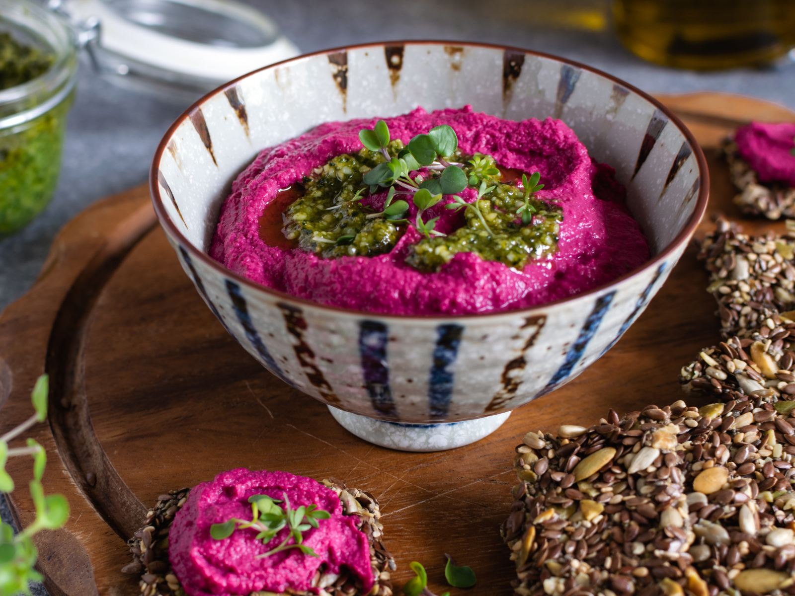 molho pesto de beterraba