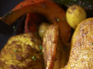 Frango marroquino com especiarias