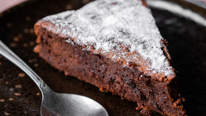 Bolo de chocolate húmido