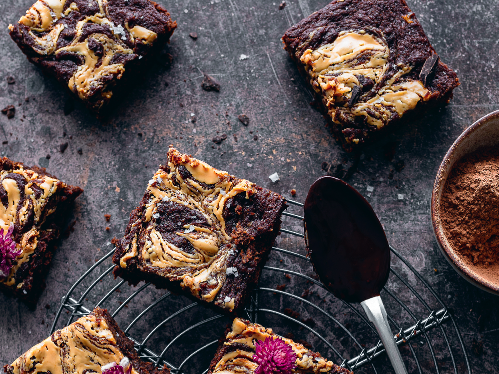 Brownies de manteiga de amendoim e banana