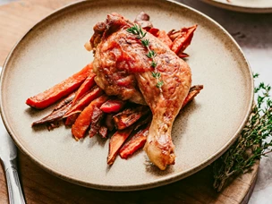 Pernas de Frango no Forno com Batata